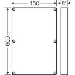 Hensel Mi ZR 6 nasazovací rám plast šedá (š x v) 600 mm x 450 mm 1 ks