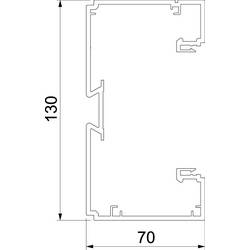 OBO Bettermann 6132727 Spodní díl (d x š) 2000 mm x 130 mm 1 ks šedá
