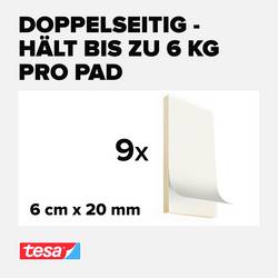 tesa ULTRA STRONG 55790-00001-00 oboustranně lepicí podložky tesa® POWERBOND bílá (d x š) 60 mm x 20 mm 1 ks
