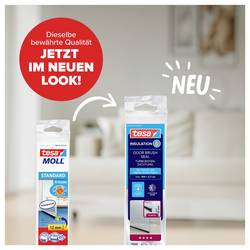 tesa STANDARD 05433-00102-00 Door sealing rail tesaMOLL® transparentní (d x š) 1 m x 40 mm 1 ks