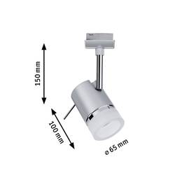 Paulmann Pipe svítidla do lištových systémů (230 V) URail GU10 10 W LED chrom (matný), chrom