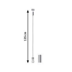Paulmann Basic Pendel svítidla do lištových systémů (230 V) univerzální E27 20 W LED chrom (matný), chrom