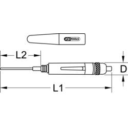 KS Tools 550-1035 550.1035 kapková olejnička ve tvaru tužky Délka stříkací trubky (max.): 50 mm