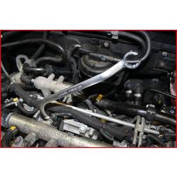 KS Tools 517.0057 Oboustranný očkový klíč pro vstřikovače, 17 x 17 mm