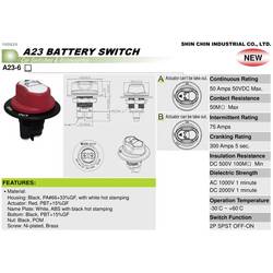 SCI A23-6B A23-6B bateriový spínač do auta, 1x vyp/zap, 50 V/DC, 50 A