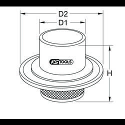 KS Tools 460.3965 Montážní pomocník pro senzory Volvo ABS