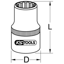 KS Tools 460.0970 Brzdový třmen pro Renault/Scania/Volvo, 11-hran