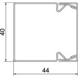 OBO Bettermann 6246990 kabelová lišta (d x š x v) 2000 x 40 x 40 mm 1 ks přírodní
