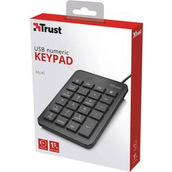 Trust Xalas USB číselná klávesnice černá