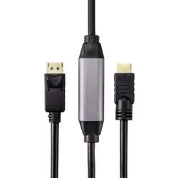Renkforce DisplayPort / HDMI kabelový adaptér Konektor DisplayPort, Zástrčka HDMI-A 20.00 m černá RF-4596876 pozlacené kontakty Kabel DisplayPort