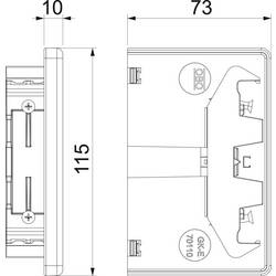 OBO Bettermann 6274370 montážní příslušenství (š x h) 110 mm x 70 mm 1 ks čistě bílá