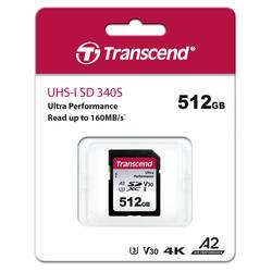Transcend TS64GSDC340S paměťová karta SDXC 512 GB A1 Application Performance Class, A2 Application Performance Class, v30 Video Speed Class, UHS-Class 3