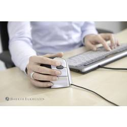 Evoluent VerticalMouse 3 optická ergonomická myš, přenos USB, 5 tlačítko, 2600 dpi, černá, stříbrná