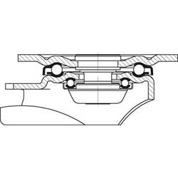 Blickle 917967 LH-ALB 125K-1 Otočné pojezdové kolečko z ocelového plechu Ø kola: 125 mm nosnost (max.): 550 kg 1 ks