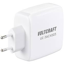 VOLTCRAFT UC-3ACX003 USB nabíječka, GaN, 1x USB A , 2x USB-C®, 120 W, Dodávka energie, bílá