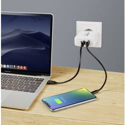 VOLTCRAFT UC-3ACX003 USB nabíječka, GaN, 1x USB A , 2x USB-C®, 120 W, Dodávka energie, bílá