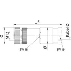 binder Binder 99 0686 19 03 mini kulatý konektor, 1 ks