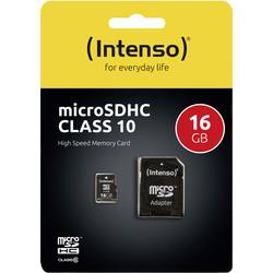 Intenso High Performance paměťová karta microSDHC 16 GB Class 10 vč. SD adaptéru