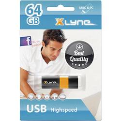 Xlyne Wave USB flash disk 64 GB černá, oranžová 7164000 USB 2.0
