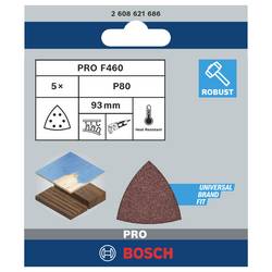 Bosch Accessories Bosch Power Tools 2608621686 brusný papír pro delta brusky Zrnitost 80 (d x š) 93 mm x 93 mm 5 ks
