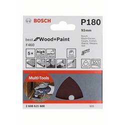 Bosch Accessories Bosch Power Tools 2608621688 brusný papír pro delta brusky Zrnitost 180 (d x š) 93 mm x 93 mm 5 ks