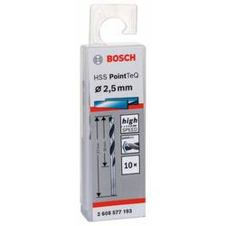 Bosch Accessories 2608577193 2608577193 HSS kovový spirálový vrták 2.5 mm Celková délka 57 mm DIN 338 válcová stopka 10 ks