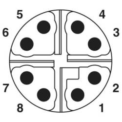 Phoenix Contact SACC-P12MRX-8CT-CL SH konektor akčního/snímacího členu , 1021784, piny: 8, 1 ks