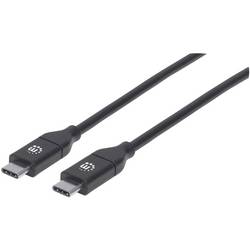 Manhattan USB kabel USB 2.0 USB-C ® zástrčka, USB-C ® zástrčka 2.00 m černá 355247