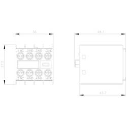 Siemens 3RH2911-1HA31 blok pomocných spínačů Vhodné pro značku (relé): Siemens Piece 1 ks