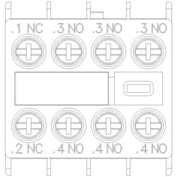 Siemens 3RH2911-1HA31 blok pomocných spínačů Vhodné pro značku (relé): Siemens Piece 1 ks