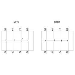 Siemens 3RH2911-1XA22-0MA0 blok pomocných spínačů okamžité spínání Vhodné pro značku (relé): Siemens 1 ks