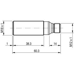 MD Micro Detectors UK6D/HP-1EUL ultrazvukový senzor, UK6D/HP-1EUL, 10 - 30 V/DC, 1 ks