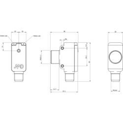MD Micro Detectors UQ1A/G6-0E ultrazvukový senzor, UQ1A/G6-0E, 10 - 30 V/DC, 1 ks