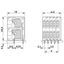 Phoenix Contact 1841490 svorkovnice pro tiskárny 1.5 mm² Pólů 2 zelená 100 ks Piece