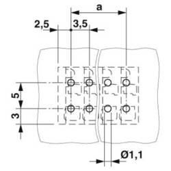Phoenix Contact 1861933 svorkovnice pro tiskárny 1.5 mm² Pólů 2 zelená 210 ks