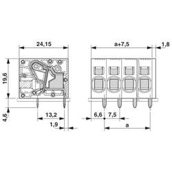 Phoenix Contact 1719228 svorkovnice pro tiskárny 6 mm² Pólů 5 zelená 50 ks