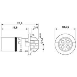 Phoenix Contact SACC-CI-M12MSS-4CON-L180 THR PE 1406410 kulatý konektor DIN, 20 ks
