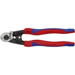 Knipex 95 62 190 nůžky na drátěná lanka hliníkový a měděný kabel, jedno- a vícežilový, středně tvrdá drátěná lanka, 7 mm, 10 mm², 7