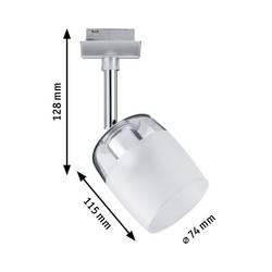 Paulmann Blossom svítidla do lištových systémů (230 V) URail G9 10 W LED chrom (matný), saténová