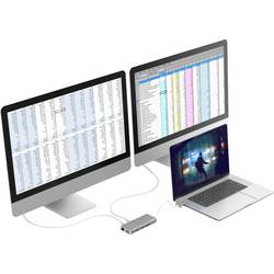 Hama USB-C® dokovací stanice Vhodné pro značky (dokovací stanice pro notebook): Apple MacBook vč. funkce nabíjení, napájení USB-C®