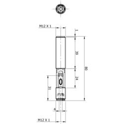 MD Micro Detectors kapacitní snímač C12P/00-3E C12P/00-3E