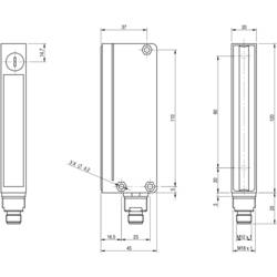 MD Micro Detectors BX10SR/0A-HB plochý senzor, BX10SR/0A-HB, 10 - 26 V/DC, 1 ks