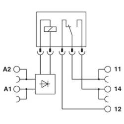 Phoenix Contact PLC-RPT- 48DC/21AU reléový modul, 48 V/DC, 50 mA, 1 přepínací kontakt, 1 ks