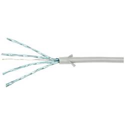 LogiLink CQ9042S RJ45 síťové kabely, propojovací kabely CAT 6A U/FTP 1.50 m šedá extrémně tenký , samozhášecí, flexibilní provedení, fóliové stínění, bez