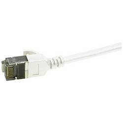 LogiLink CQ9051S RJ45 síťové kabely, propojovací kabely CAT 6A U/FTP 2.00 m bílá extrémně tenký , samozhášecí, flexibilní provedení, fóliové stínění, bez