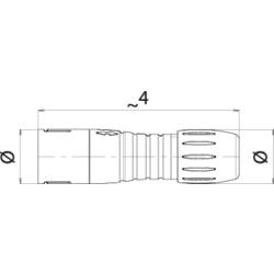 binder Binder 99 9209 400 04 Subminiaturní kulatý konektor , 1 ks