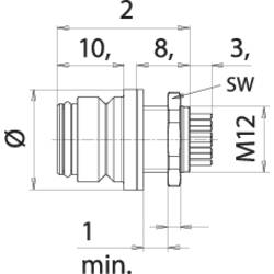 binder Binder 99 9116 400 05 Subminiaturní kulatý konektor , 1 ks