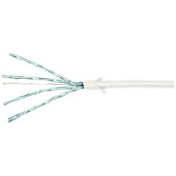 LogiLink CQ9031S RJ45 síťové kabely, propojovací kabely CAT 6A U/FTP 1.00 m bílá extrémně tenký , samozhášecí, flexibilní provedení, fóliové stínění, bez
