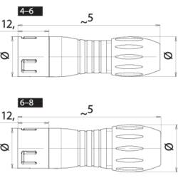 binder Binder 99 9113 460 05 Subminiaturní kulatý konektor , 1 ks