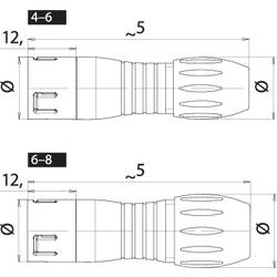 binder Binder 99 9114 470 05 Subminiaturní kulatý konektor , 1 ks